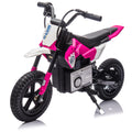 24V 200W Electric Motorcycle, 3.11-9.32MPH Max Speed, Rear Shock Absorber, LED Light, Bluetooth & Music
