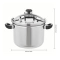 40L Pressure Cooker Stainless Steel Pressure Cooker Large Pressure Stewing and Steaming Pot Time-Saving for Many Cooking Needs ﻿
