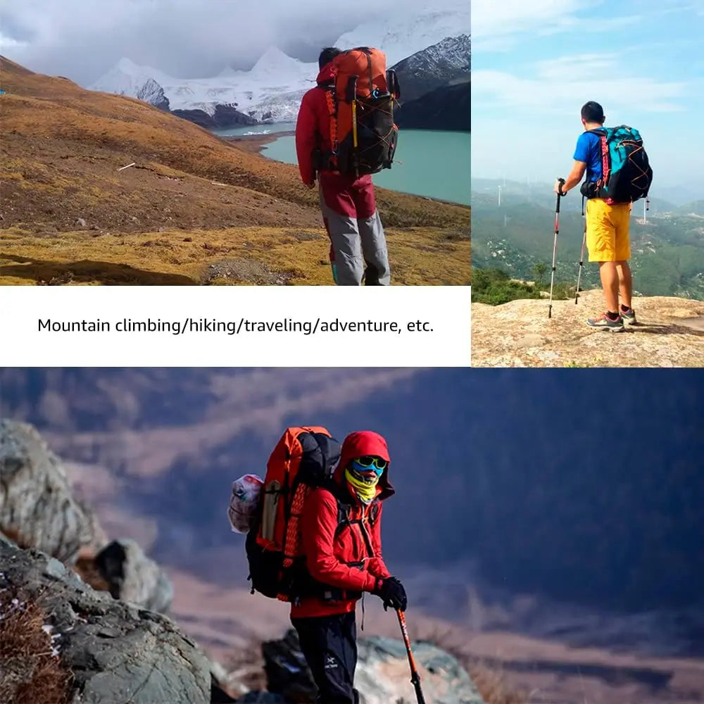3FULGEAR QiDian Hiking Backpack for Men Women 56L(40+16) Lightweight Outdoor Camping Bag Trekking Daypack (Khaki)