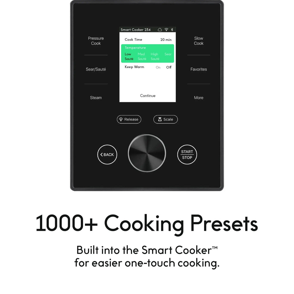 Smart WiFi Pressure Cooker 6QT, 10-in-1 Multicooker with 500+ Guided Recipes
