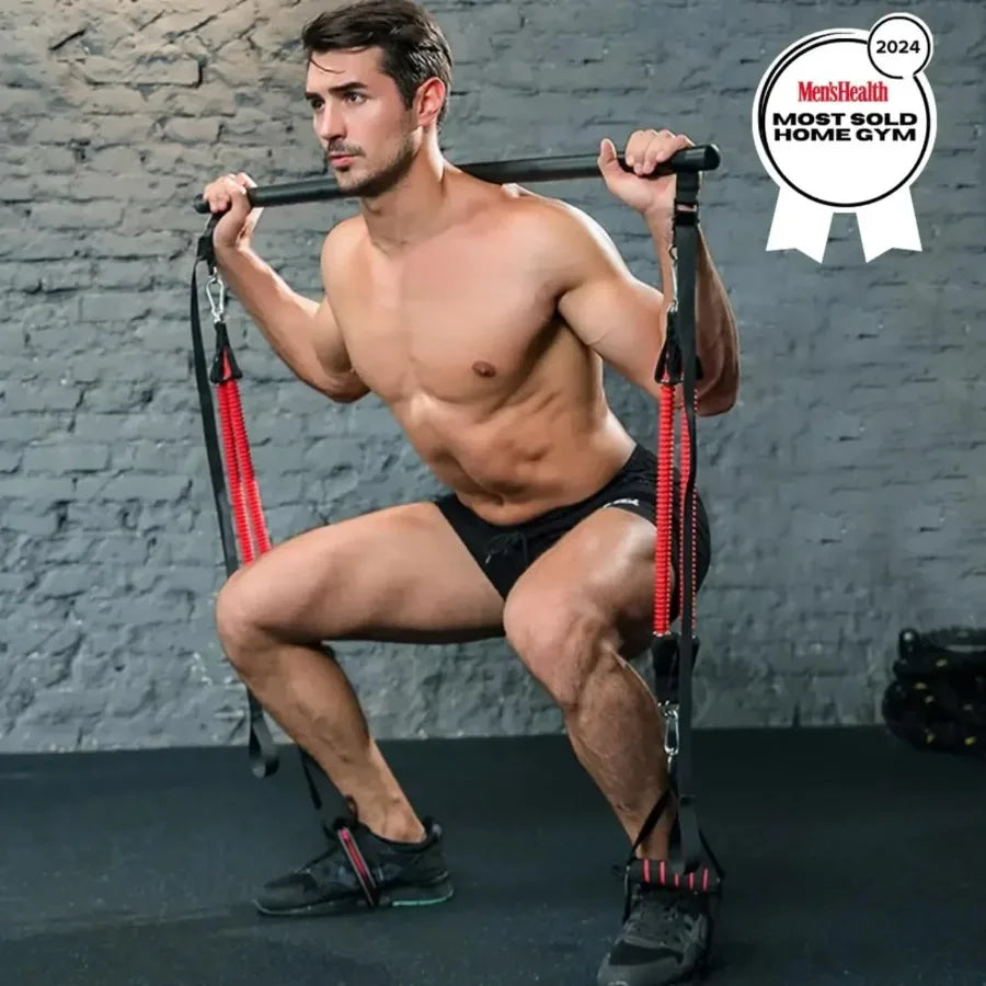 Complete Portable Full Body Home Gym Park Workout Set I Best Gift for Christmas I Resistance Bands for Beginners to Elite Athlet