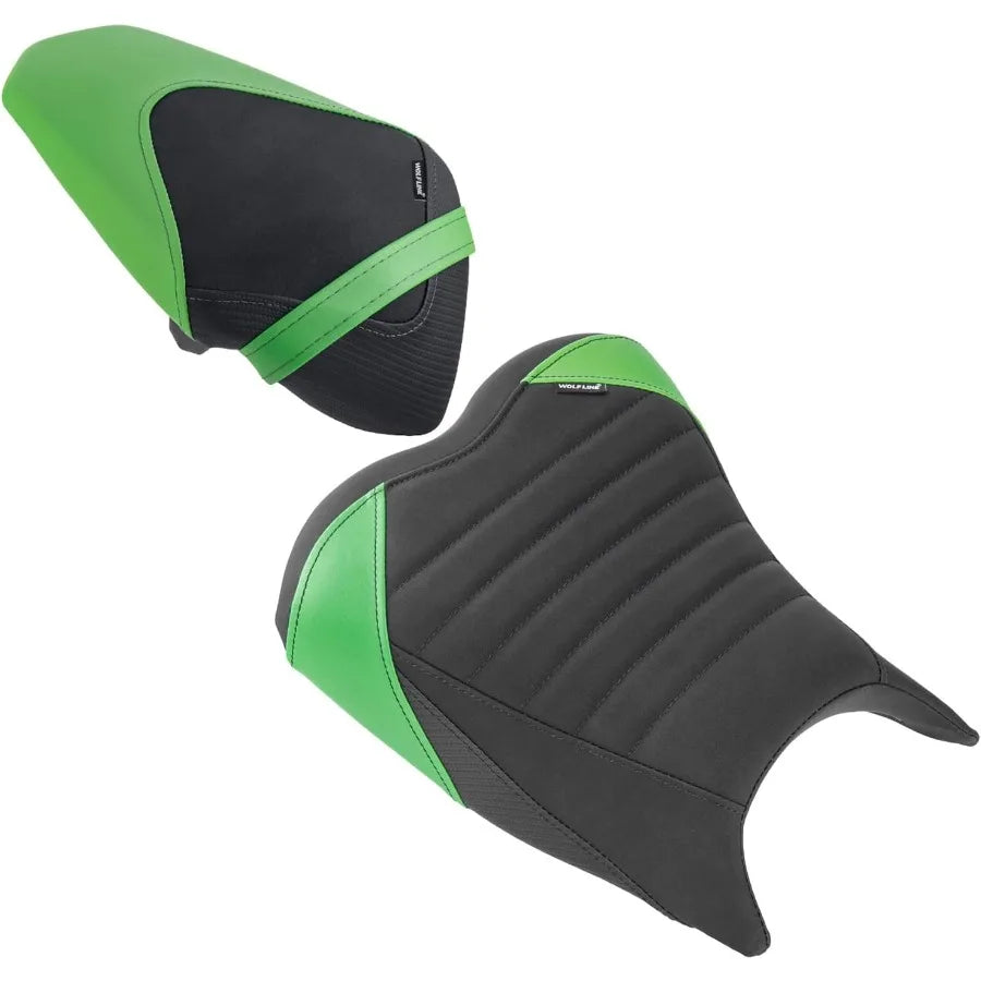 Motorcycle Front Rear Comfort Seat Fit for Kawasaki Ninja 400 Z400 2018 2019 2020 2021 2022 2023 2024 EX400 Leather Driver Sadd