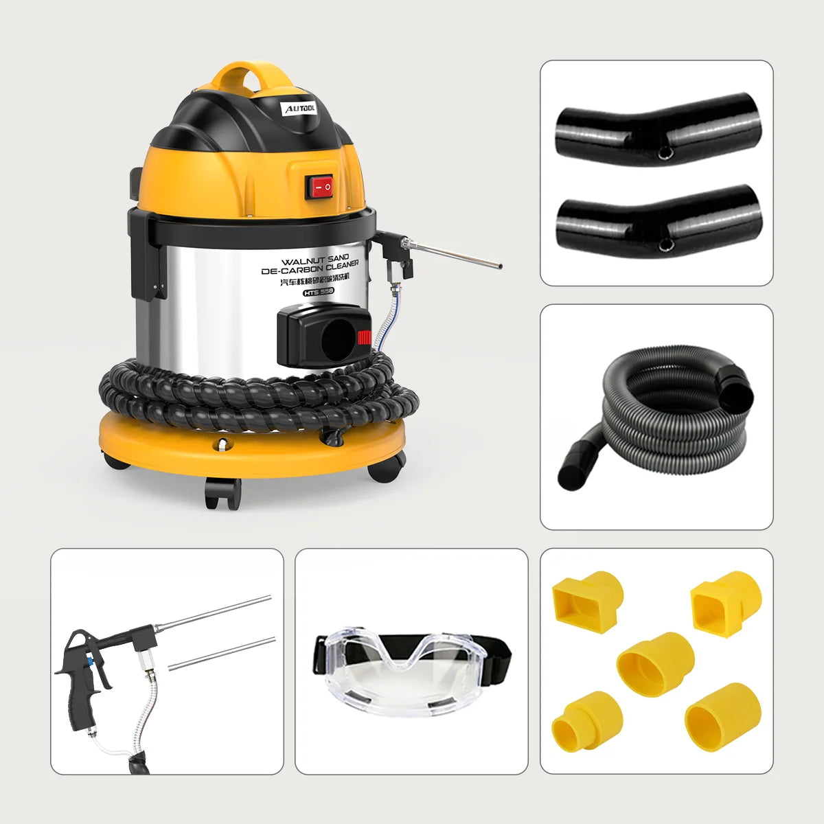 AUTOOL HTS558  Engine Carbon Deposition Cleaner Intake Pipe Valve Cleaning Machine Decarbonizing Automotive Decarbon Wash