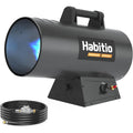 125000 BTU Portable Torpedo Propane Heater for Jobsite Garage Construction Sites 10 ft Hose with Regulator CSA Certified