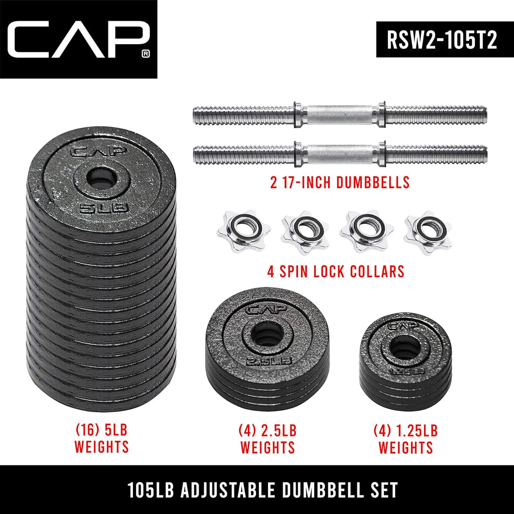 Adjustable Dumbbell Weight Set Multiple Options