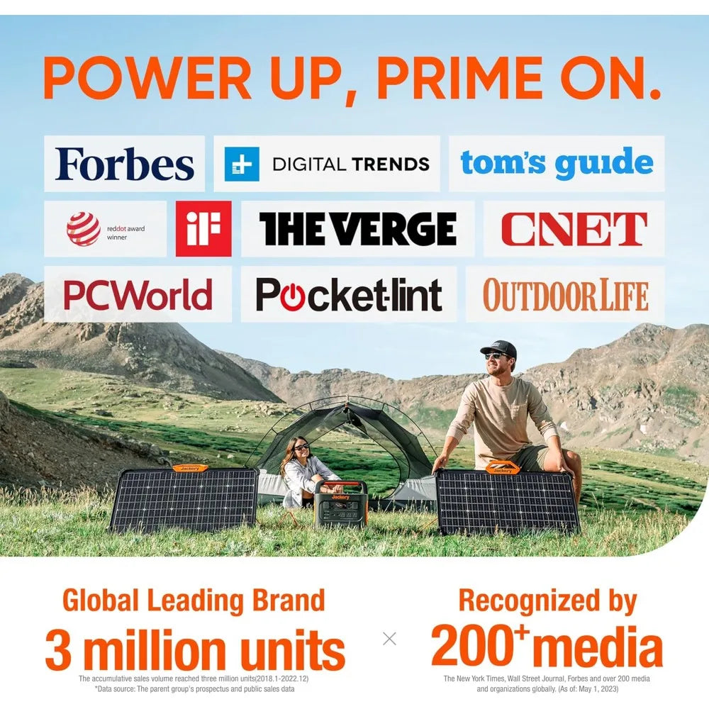 Jackery SolarSaga 100W Foldable Solar Panel for Explorer Series Power Stations 240/300/500/1000/1500