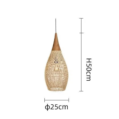 Southeast Asian Vintage Pendant Lights Hight Quality Rattan Lamps Dining Room Restaurant Kitchen Light Fixtures Loft Luminaries