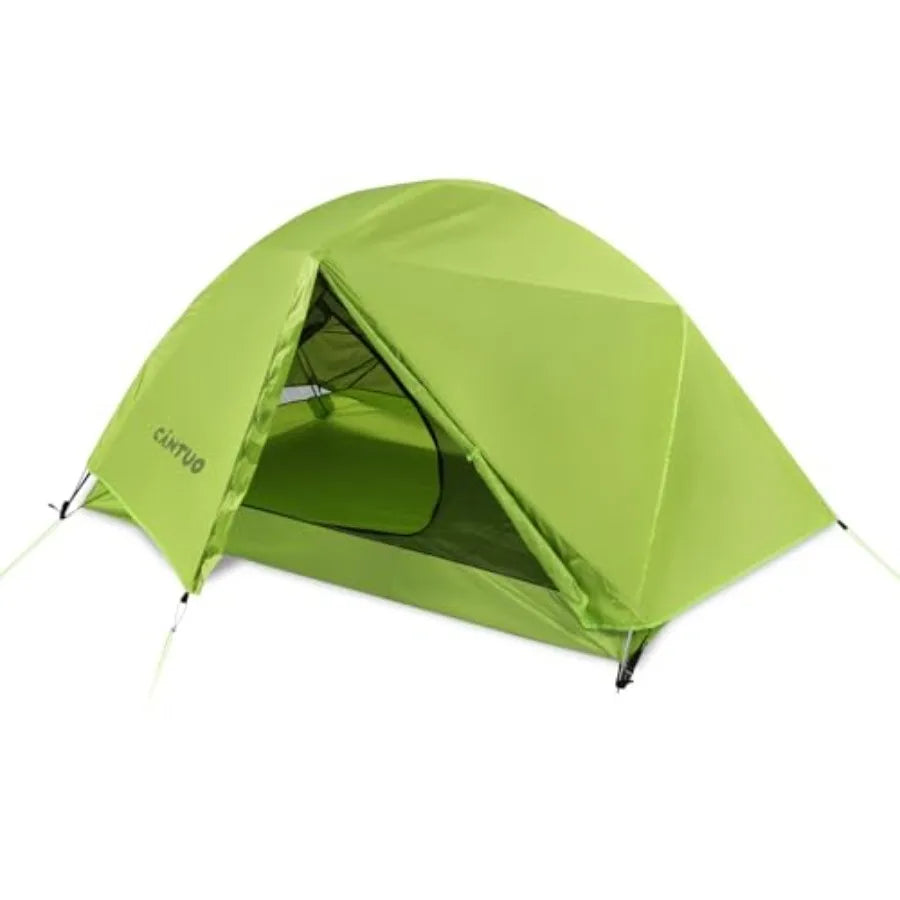 2 Person Backpacking Tent 3 Season Camping Tent Ultralight Waterproof Windproof Easy Set Up for Outdoor Hiking Cycling
