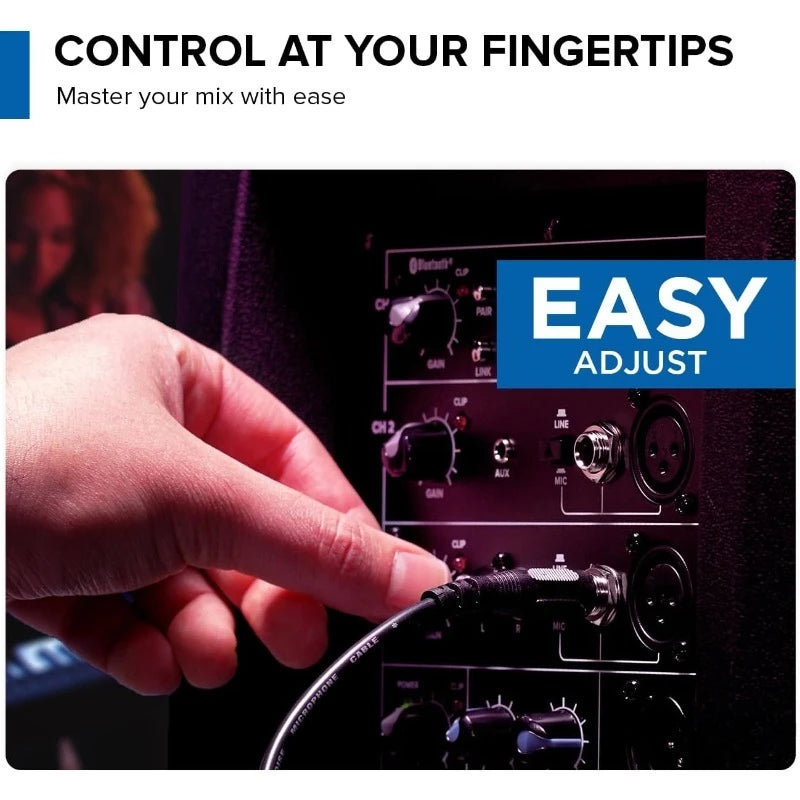 GD-215PRO: 1300W Bluetooth DJ PA Speaker with 15” Woofer, 3-Channel Mixer, TWS Link & EQ – Professional Sound for DJs, Li