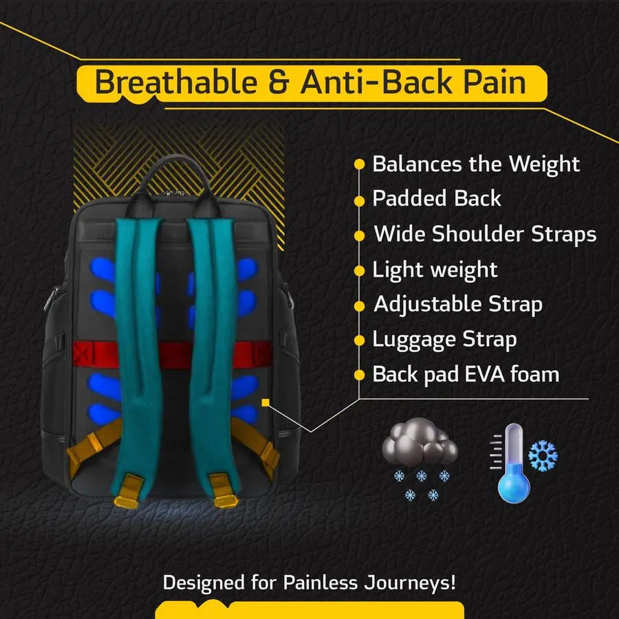 Business Backpack for Men amp Women, Work Backpack Fits15.6 Inch, Premium Quality Travel Bag with USB Charging Port, WaterResist