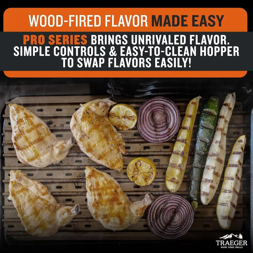 Grills Pro 22 Wood Pellet Grill & Smoker, Electric Pellet Smoker Grill Combo, 6-in-1 BBQ Versatility, 572 sq. in. Grilling Capac