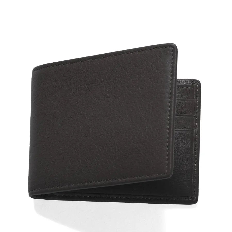 Bifold Wallet for Men Slim Front Pocket Wallet with 6 Card Slots, Bill Compartment amp 2 Interior Pockets Minimalist Leather Wal