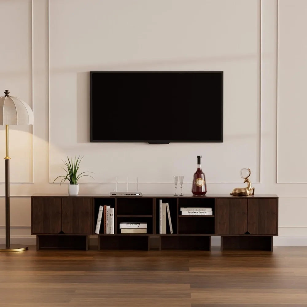 Modular TV Stand for 100-Inch TV,Also Used as Storage Sideboards,Bookcase,4pcs End Table,Nightstand,Buffet Cabinets