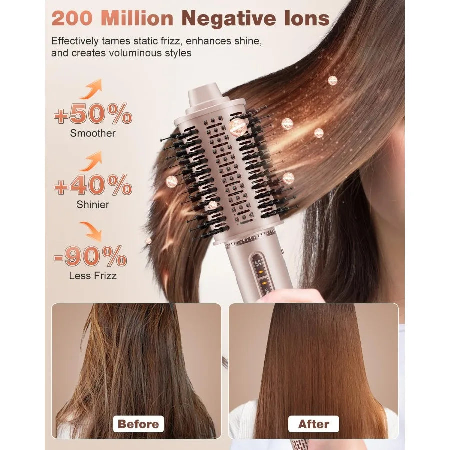 7 in 1 High-Speed Hair Styler Dryer Brush 110 000 RPM with Negative Ions for Frizz-Free Styling Fast Drying Curling Volumizing