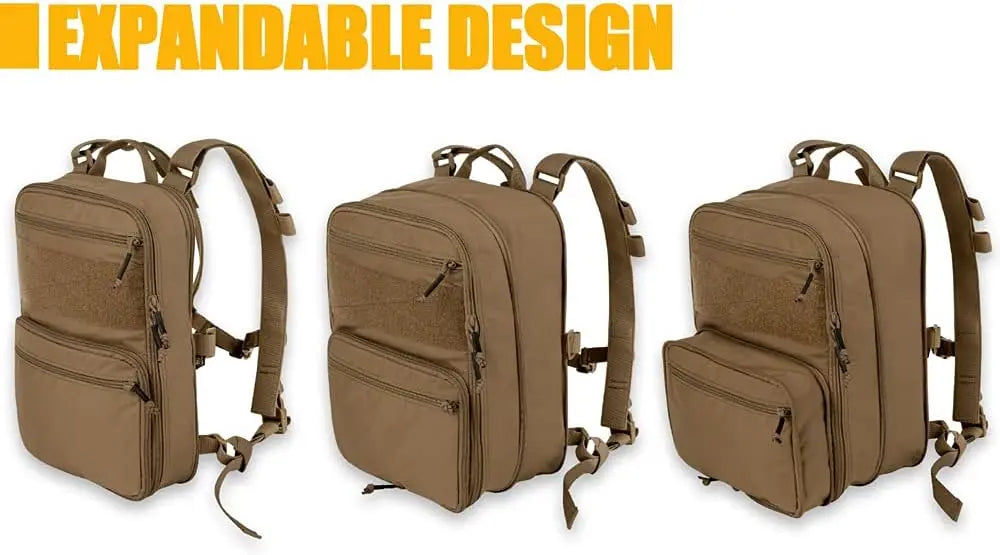 Tactical Expandable Backpack MOLLE Backpack for Travelling Hiking Hunting (CB)