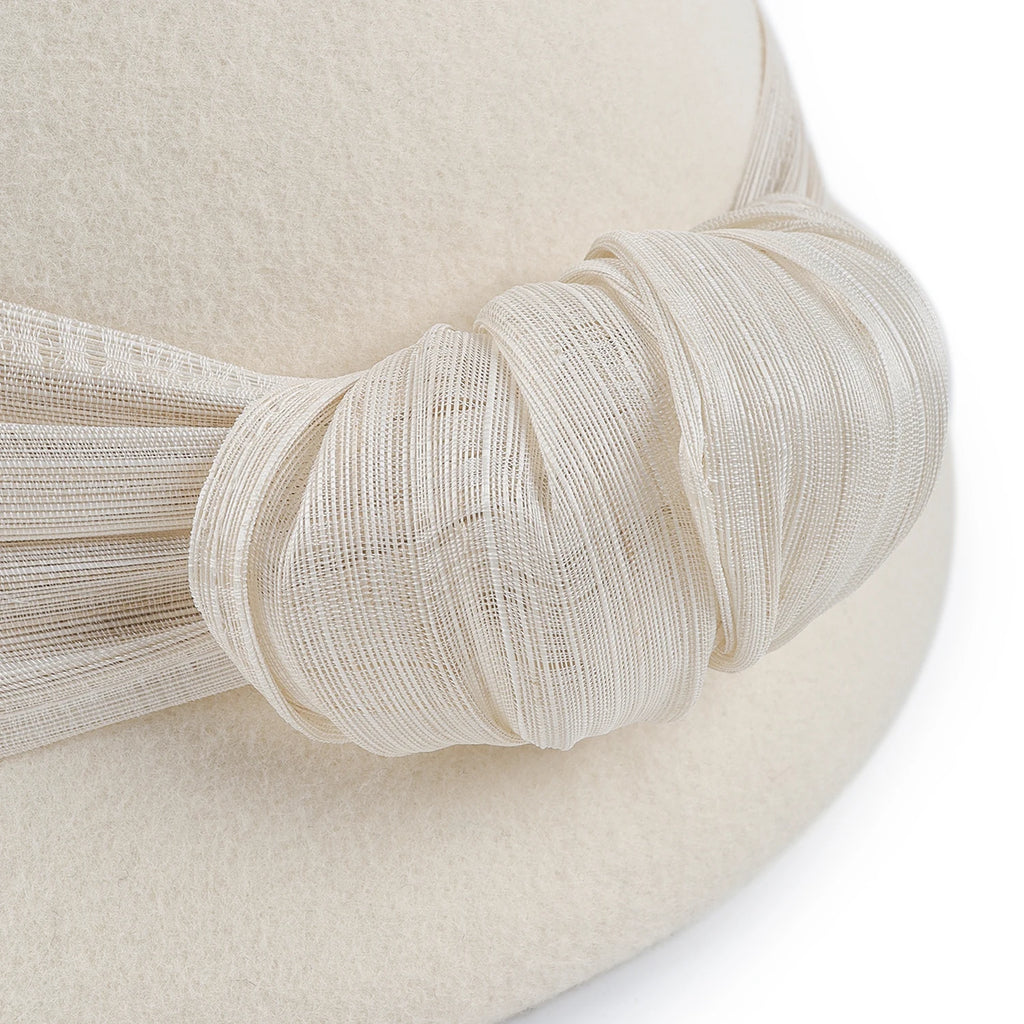 Fancy Women Beanies 100% Wool Beret Retro Photography Bow Bonnets Felt hat Fedora Hat Fashion Newsboy Caps Trilby Female