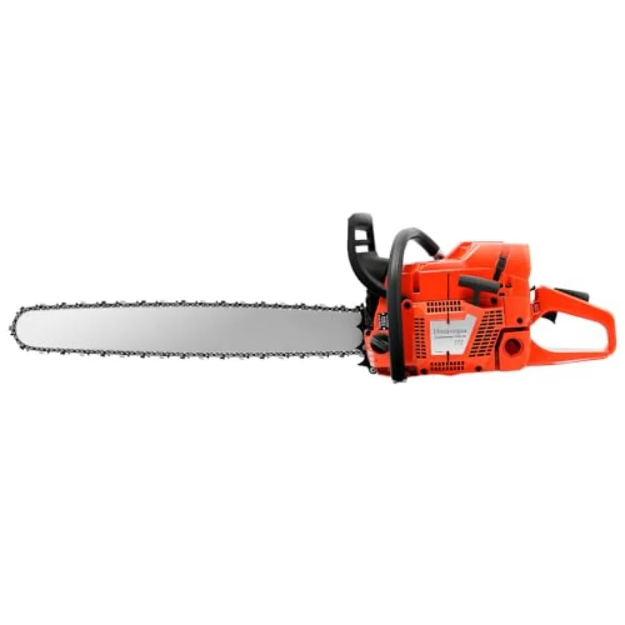 28Inch 71CC Gas Chainsaw 2-Stroke Cordless Hand Pull Start Single Cylinder Gasoline Powered Chainsaw for Forest Wood Garden and