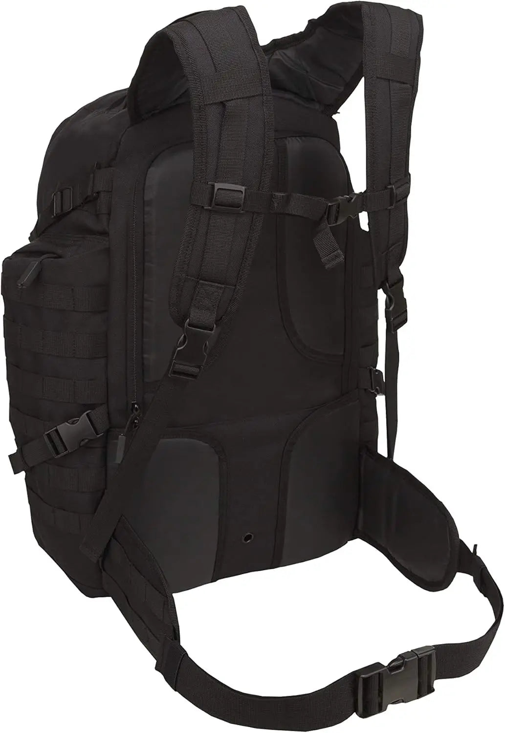 Barrage Tactical Internal Frame Backpack, 64.3-Liter Storage, Black