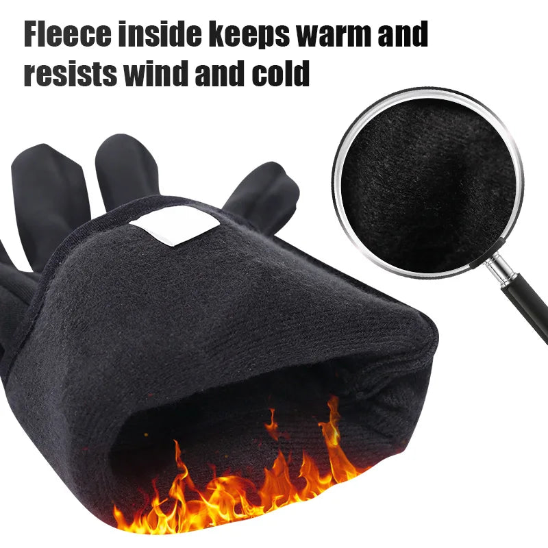 Winter Rechargable Electric Heated Skiing Gloves Touch Usb  Liner Cycling Thermal Gloves Battery Warm Men Women 2022