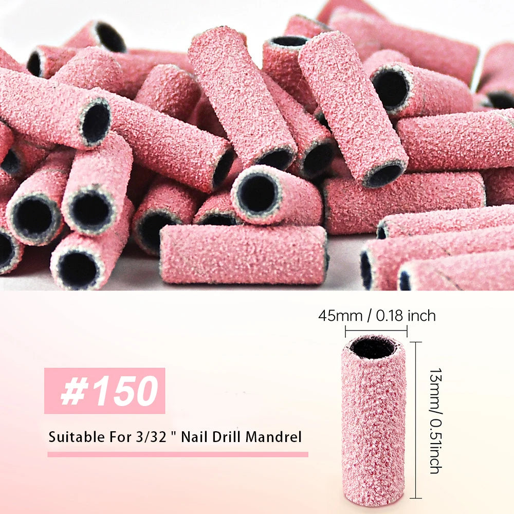 5000Pcs/Case 3mm Pink Mini Sanding Bands for Electric Nail Drill Nails Tool Accessories