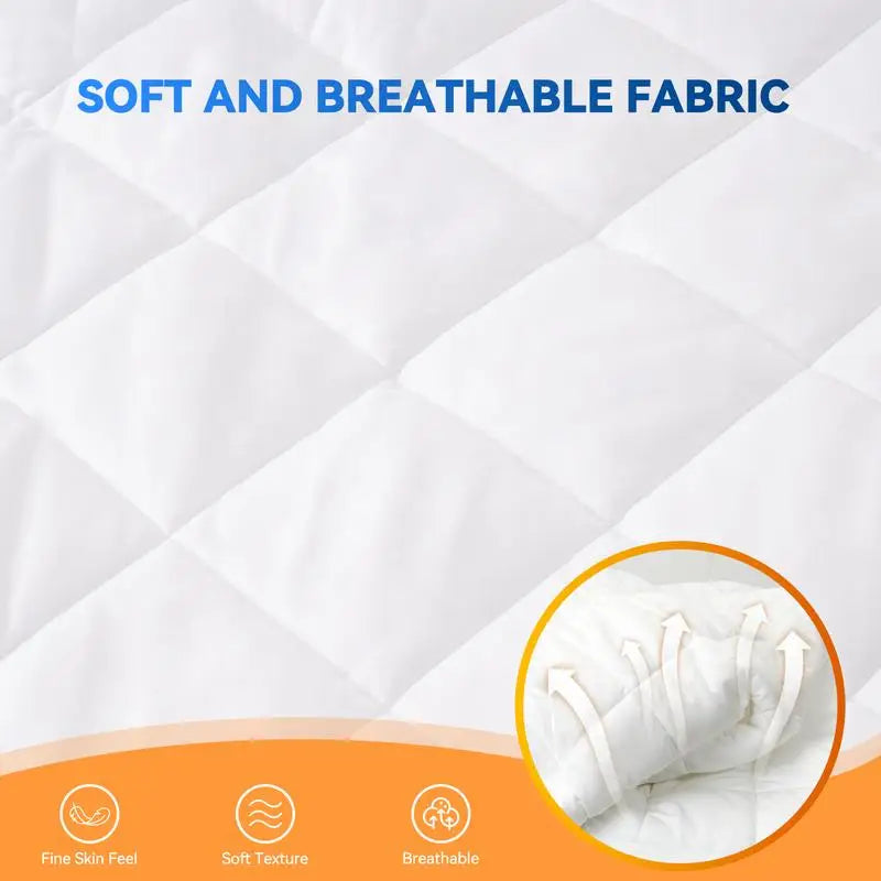 Electric Heating Mattress Cover, Dual Control, Soft Fabric, Adjustable Temp, Queen Size, Warm Your Bed Quickly, Energy