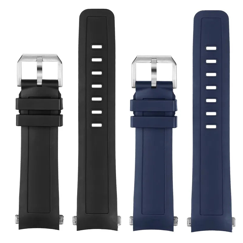 22mm Quick Release Rubber Curved End Strap For IWC International Ocean Timepiece IW356802/376705 Men's Bracelet