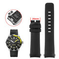 22mm Quick Release Rubber Curved End Strap For IWC International Ocean Timepiece IW356802/376705 Men's Bracelet