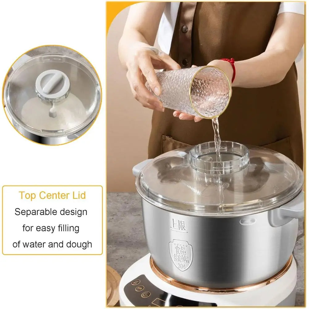 Stainless Steel Maker, 5L/7L Flour Mixer Machine, Kneading Machine with Ferment Function, Electric Stand Dough