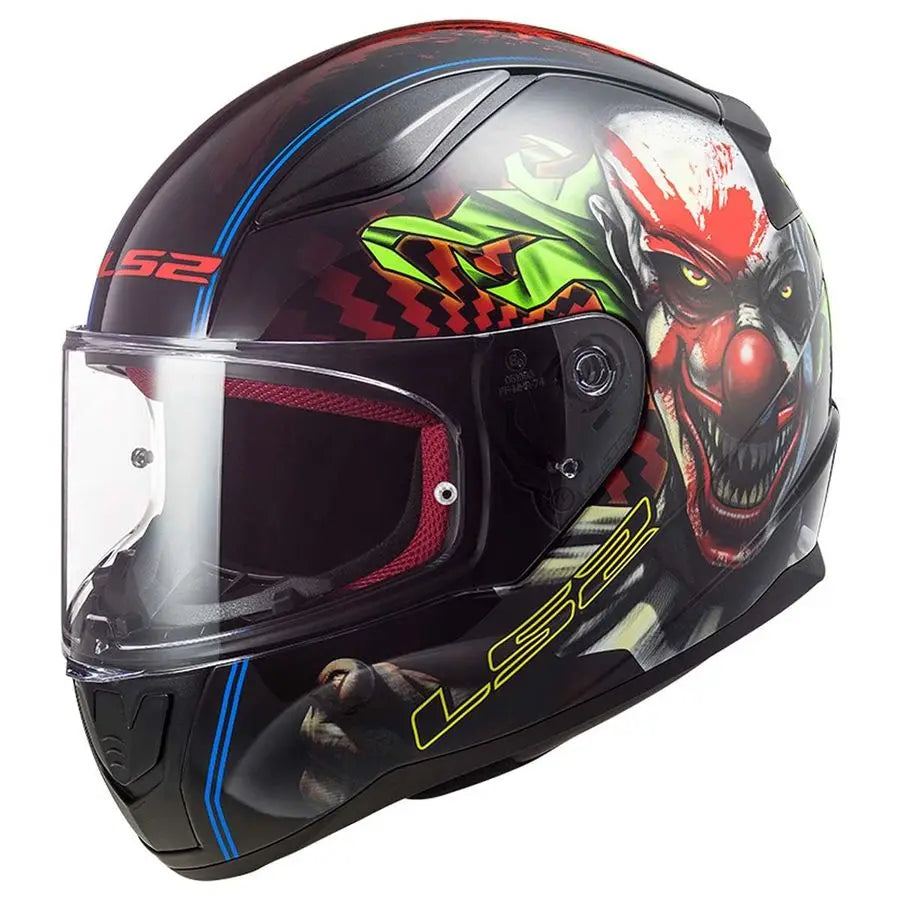 Helmets Rapid II Full Face Motorcycle Helmet Happy Dreams Gloss Black Large