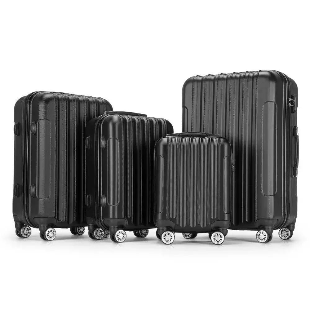 4 Piece Suitcase Luggage Set Hardside Suit case with Spinner Wheels TSA Lock