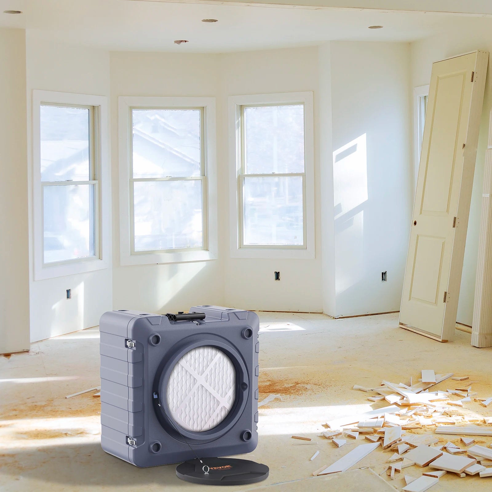 SucceBuy Air Scrubber with 3-Stage Filtration Stackable Negative Air Machine 800 CFM  Air Cleaner with MERV10 Carbon H13 HEPA