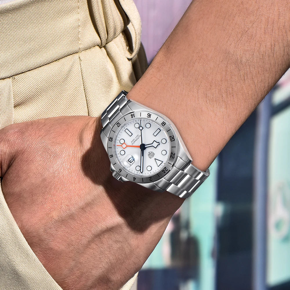 2025 New RollsTimi GMT Men's Mechanical Watches Luxury NH34 Automatic Watch For Men AR Sapphire Mirror Super Luminous Waterproof