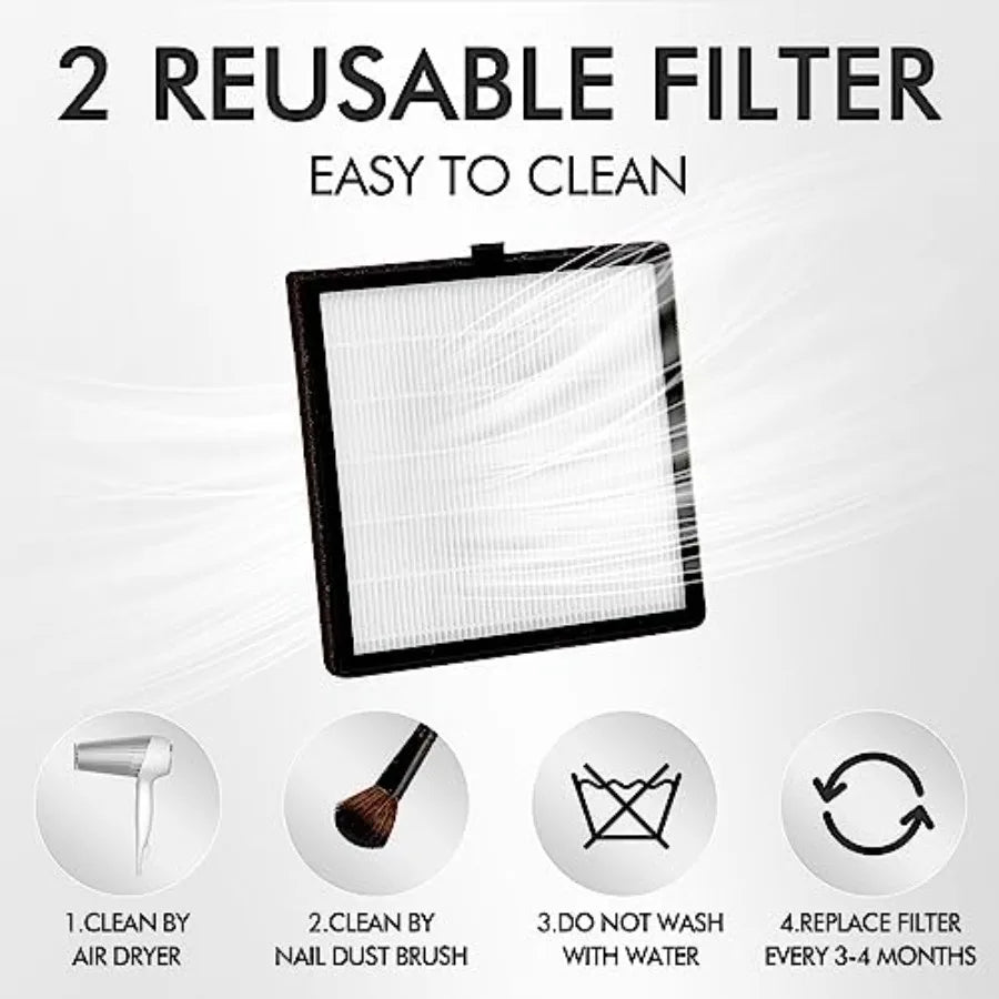 Rechargeable Nail Dust Collector with 35000RPM Brushless Nail Drill for Professional Nail Art Studio and Home Use HighSpeed Pre