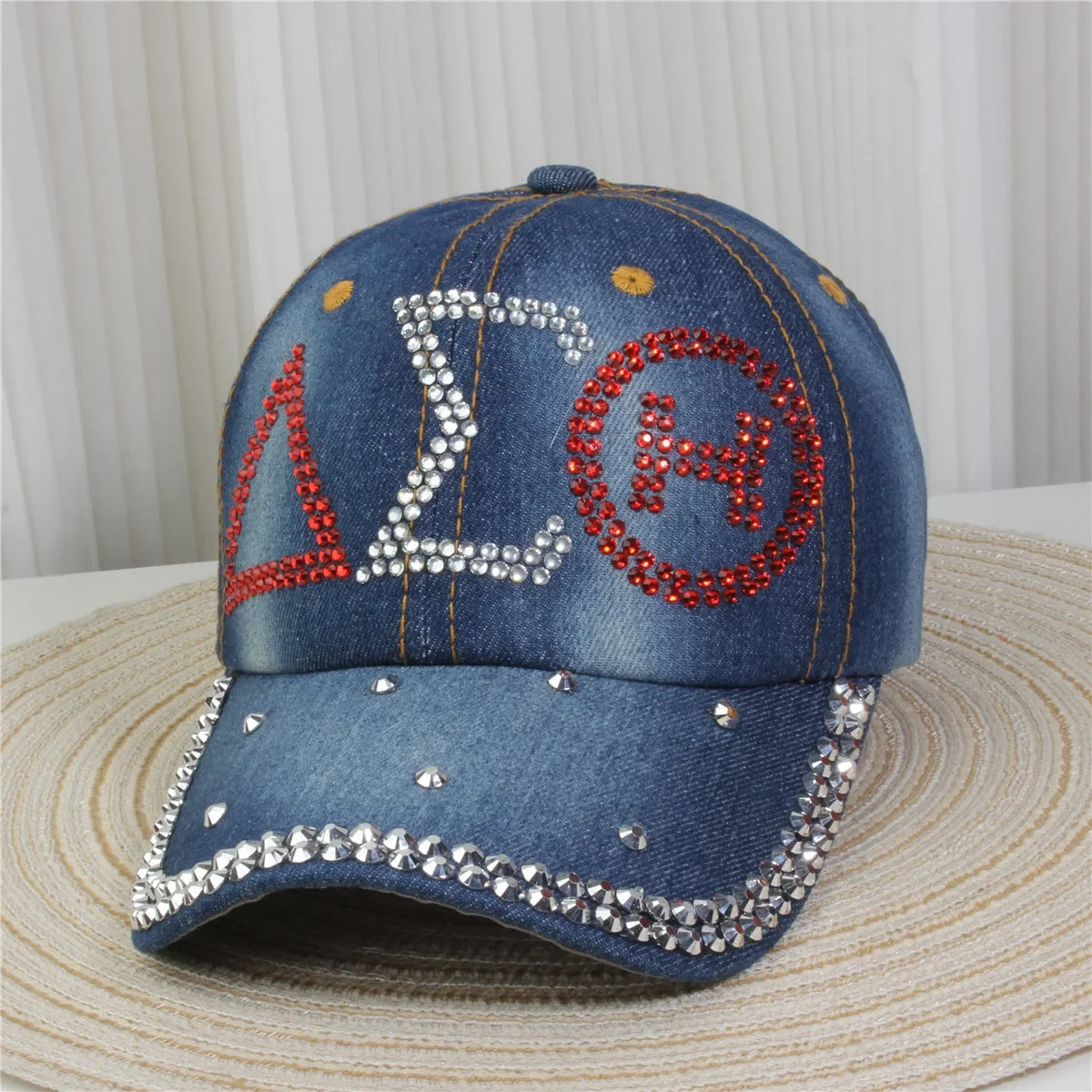 Wholesale Denim Baseball Caps Bling Rhinestone "TAKE ""LOVE" Heart  Snapback Hat A Dozen 12 pieces Mixed order