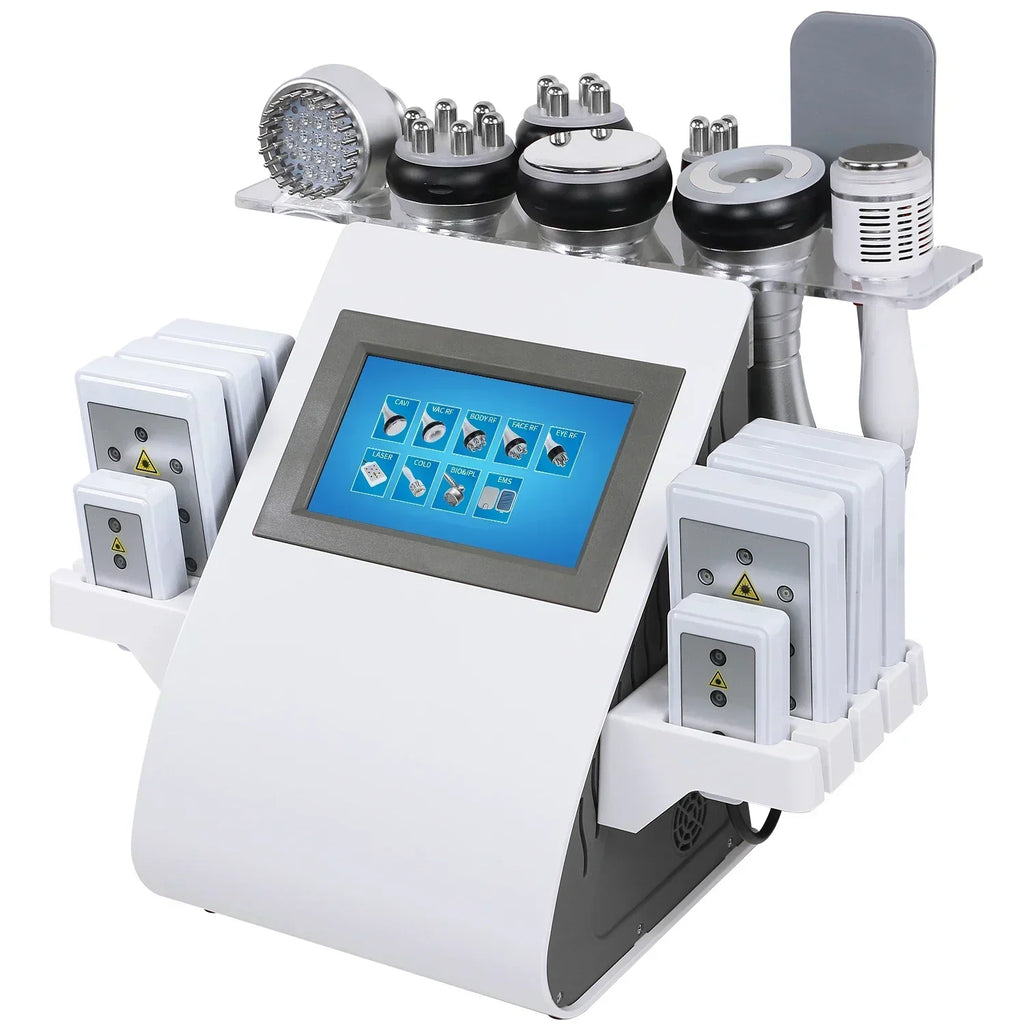 9 in 1 Tool 40K Cavitation Ultrasonic Body Slimming Machine Multi-Polar Frequency Rejuvenation Skin Lift Tighten