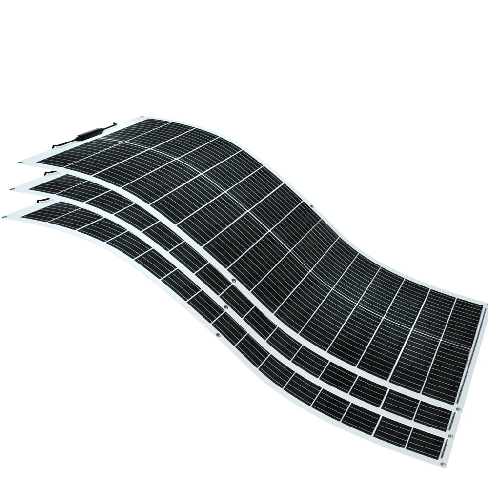 100W Flexible Solar Panel with High Efficiency Solar Modules, IP68 Waterproofing, Ideal for Off-Grid Solar Panel PV 100W-1000W