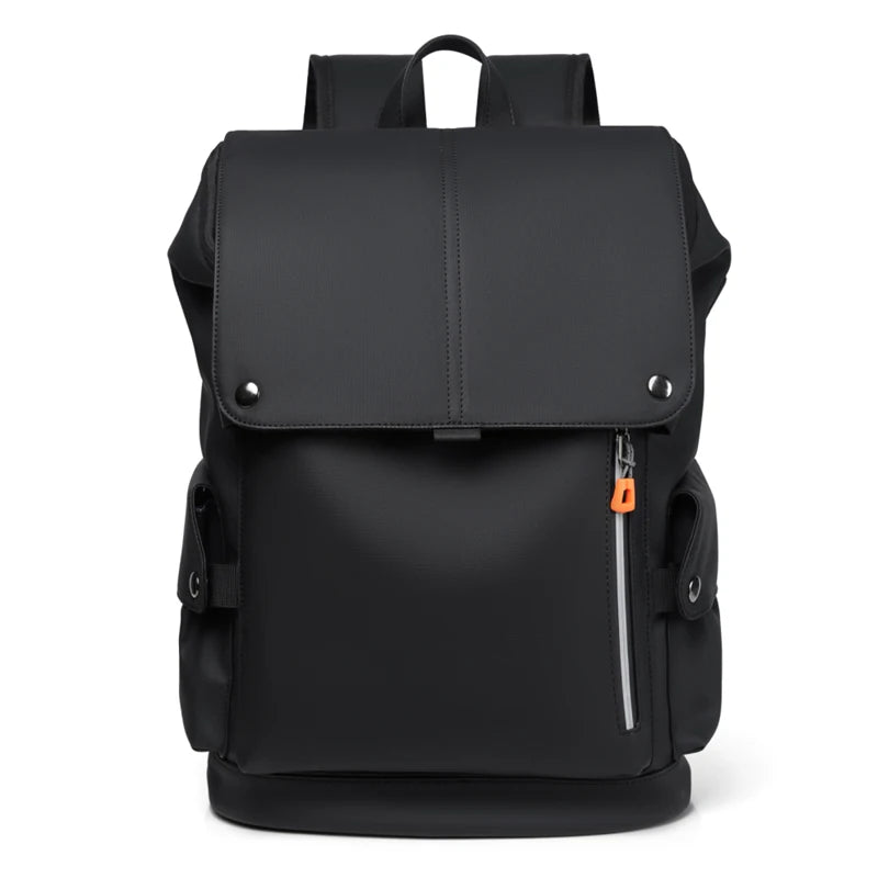 PU Leather Waterproof Men's Laptop Backpack Large Computer Backpack for Business Urban Man Backpack USB Charging