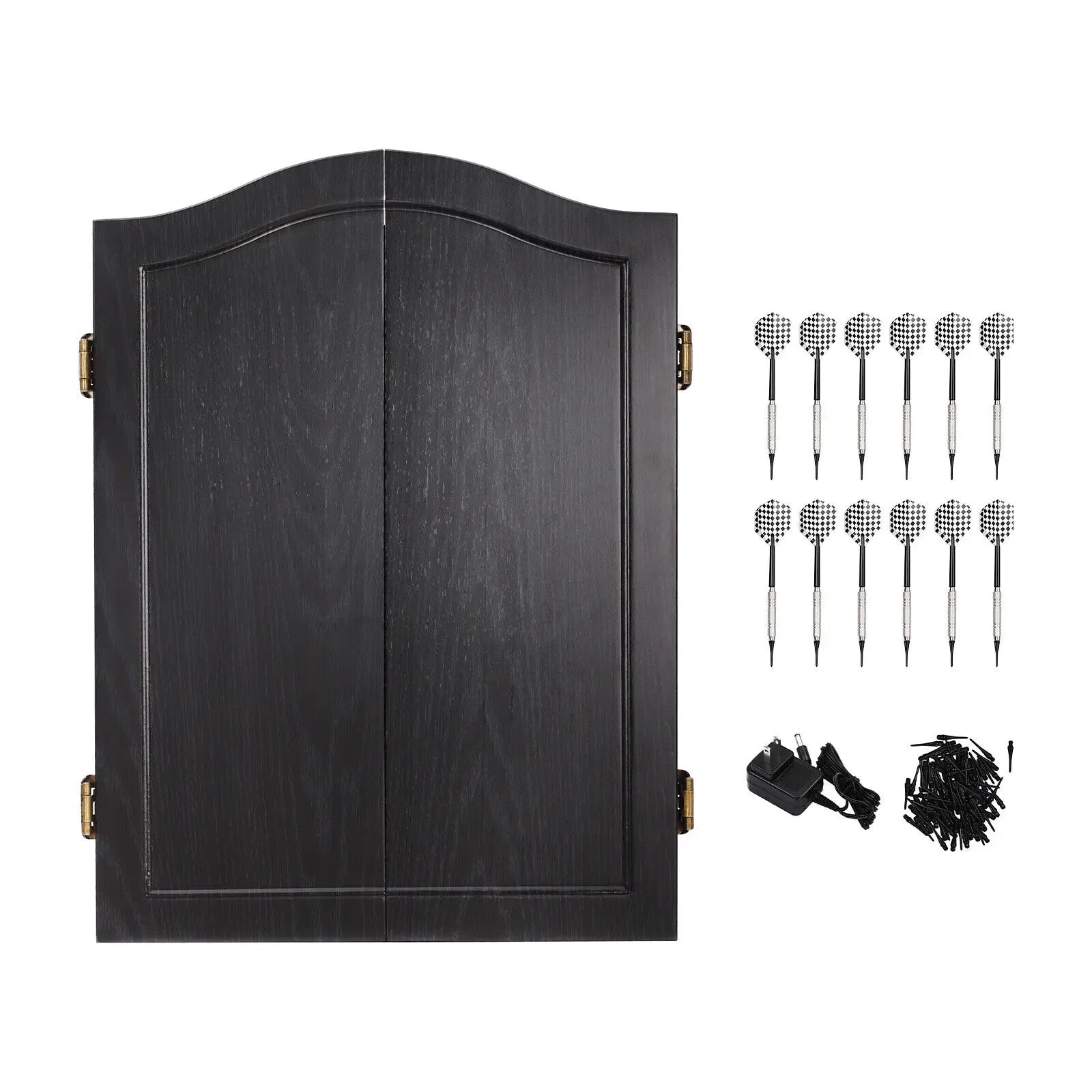 Modern Black Dartboard Cabinet Set Dart Board Electronic Scoreboard Dart Machine Cabinet