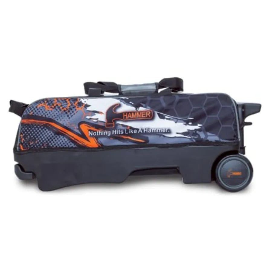Hammer Hybrid Triple Roller Bowling Bag for Professional and Casual Use with Enhanced Durability Multiple Storage Compartments