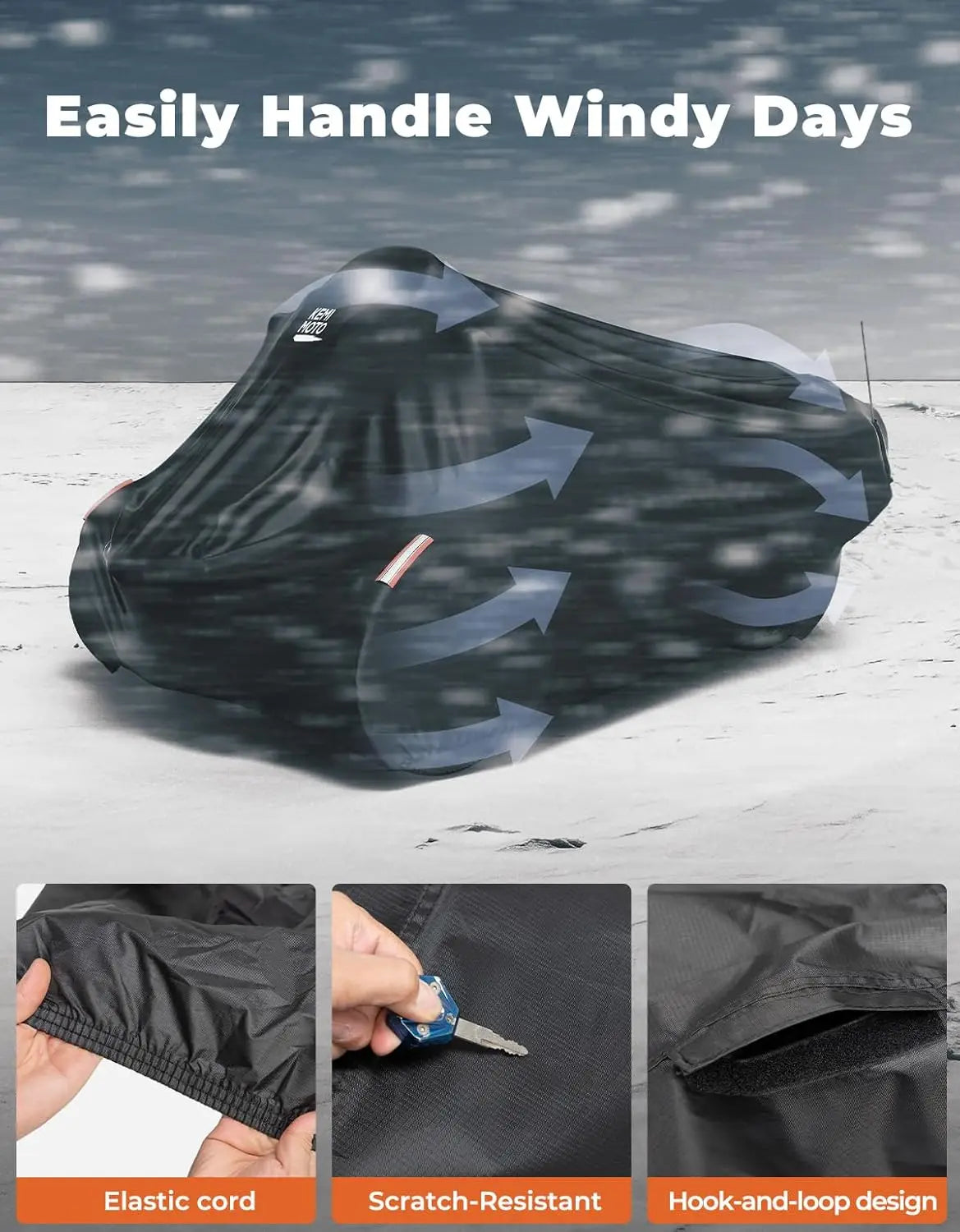 Full Cover for Can-Am Spyder RT Models 2020-2025, All-Weather Protection with Waterproof Oxford Fabric