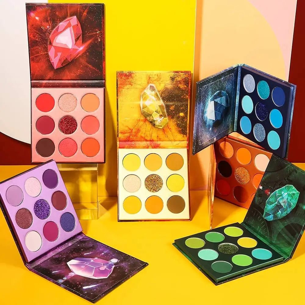 Makeup Brush Set + 54 Color Eye Palette Premium Synthetic Kabuki Blending Powder Blush Concealers Eye Makeup Brushes Set