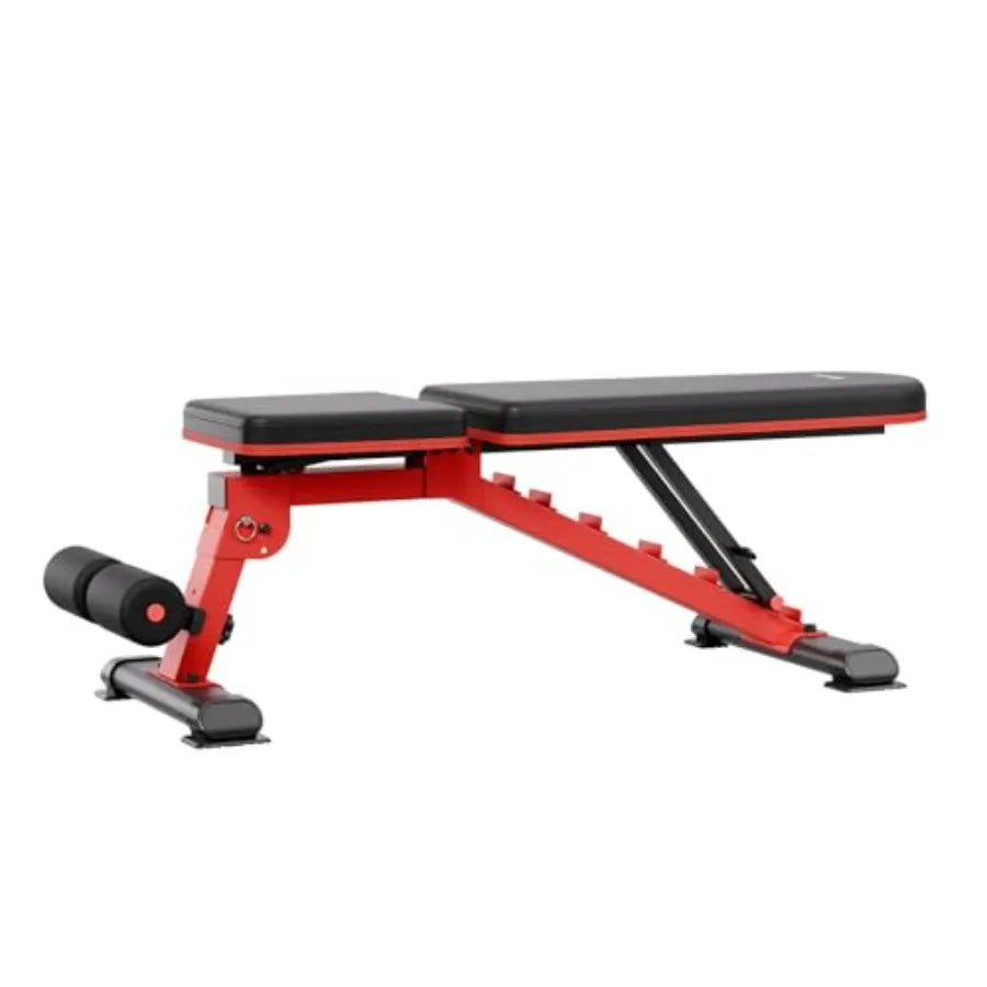 Weight Bench 1200lbs Heavy Duty Stable Weight Bench Press for Full Body Workout Adjustable Exercise Sit up Bench for Home Gym S
