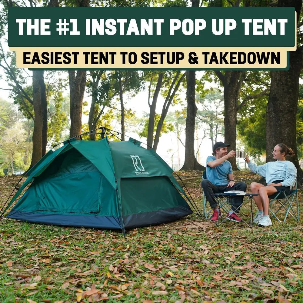 Rapid Deployment 1-Person Waterproof Camping Tent with Double Layer Protection