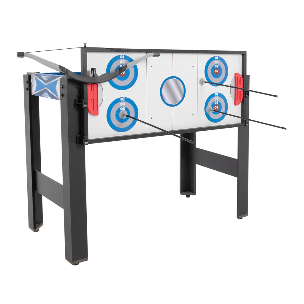 5-in-1 Multi Game Table Mdf Combo Game Table Billiard Basketball Hockey Ping Pong Safety Bow Arrow Casual Table Game