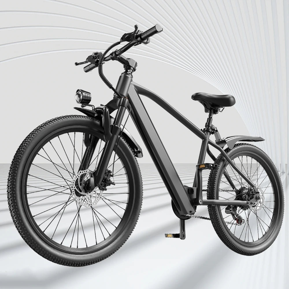 26" 24" Electric Motorcycles E Bike For Adults, 600W Peak Motor Ebike 23.9Mph 36V 10.3AH 13.3AH Adults Electric Mountain Bicycle