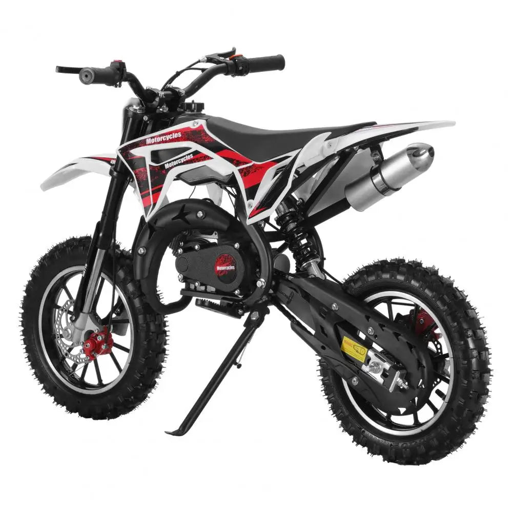49cc 2-Stroke Off Road Mini Motorcycle,Kids Dirt Bike,Gas Power Motocross,Children Pocket Motorbike with Front Rear Disc Brakes