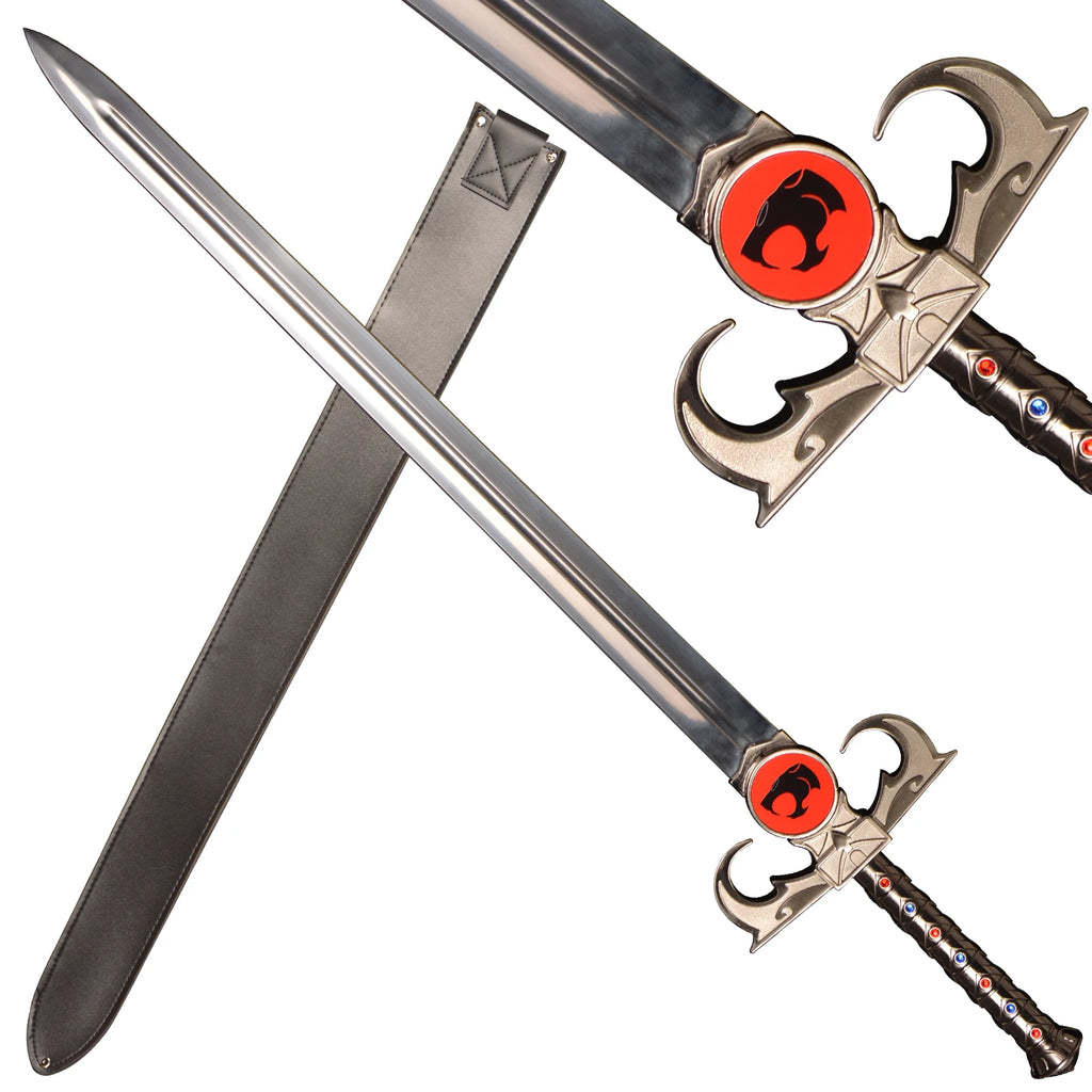 48in Anime Sword/Sword of Omens/Sheath of skin/Red pattern/Cosplay