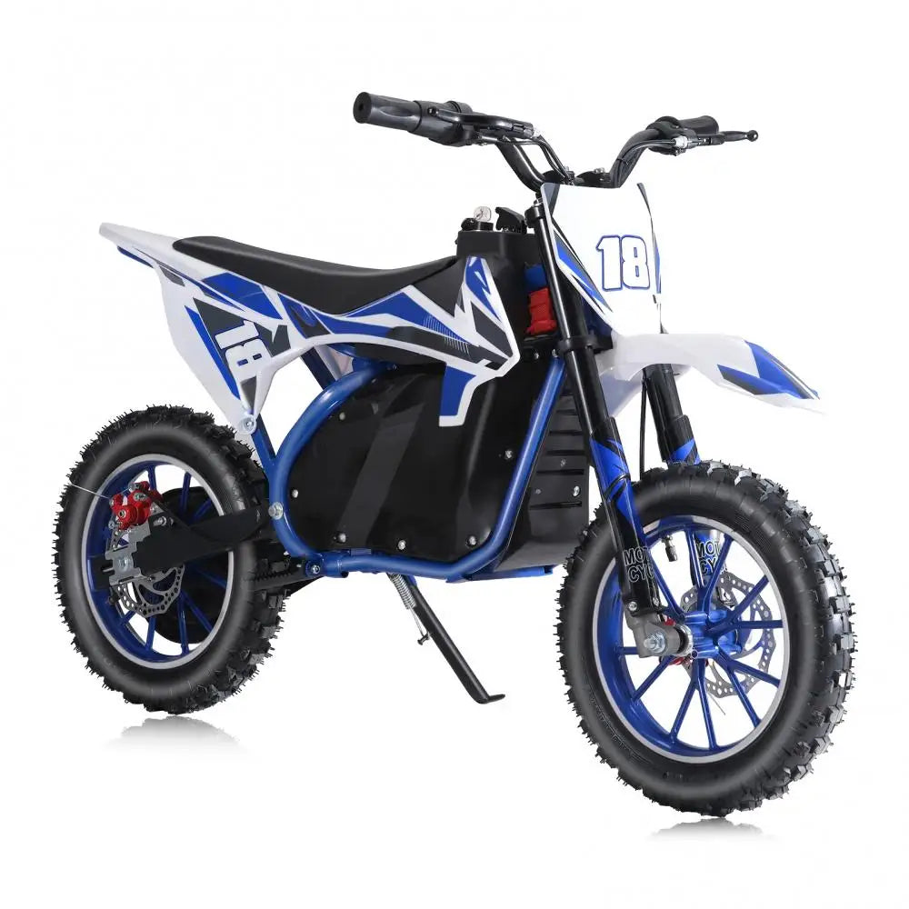 Off Road Mini Motorcycle, Kids Electric Motocross Bike, Electric Pocket Motorbike with High-Performance Motor and Battery