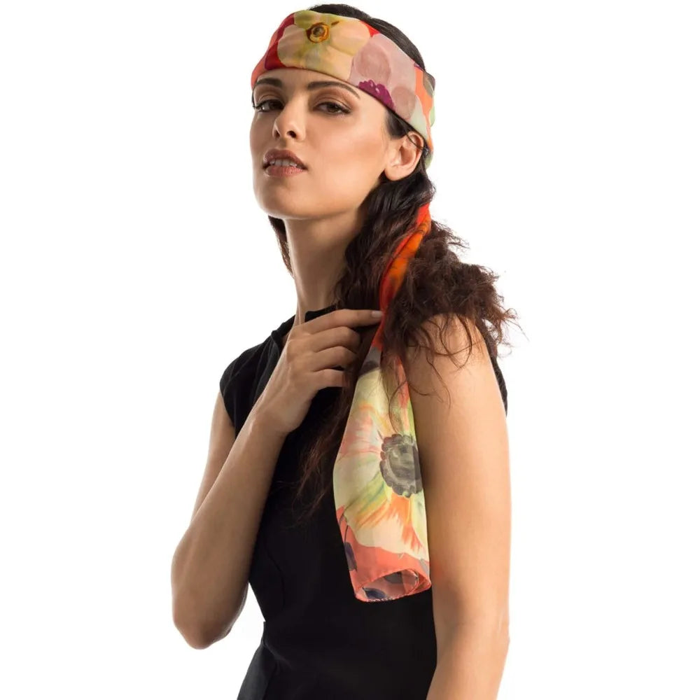 100% Silk Italian-Made Fashion Long Scarves for Women - Elegant Style Accessories