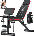 Weight Bench - Workout Bench Press for Home Gym, Foldable Incline Decline Sit up Exercise Bench for Full Body